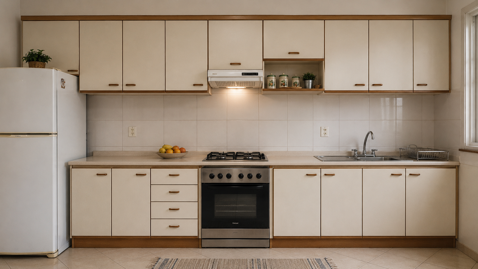 Cozinha comum sem planejamento
